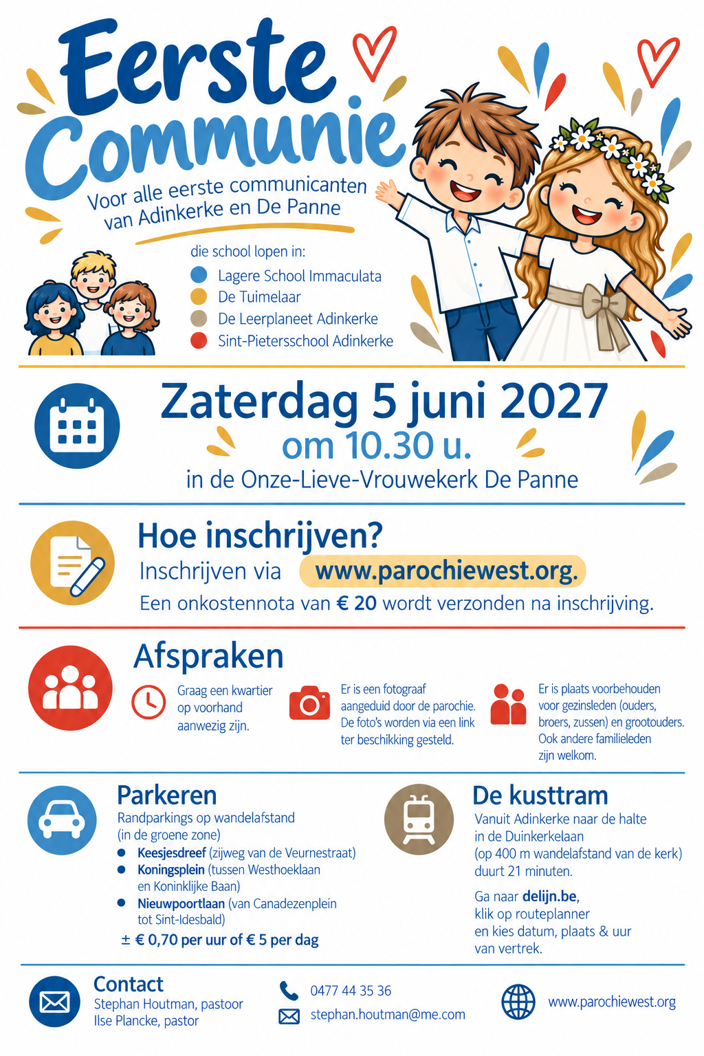 Eerste communie - Immaculata Basisschool De Panne